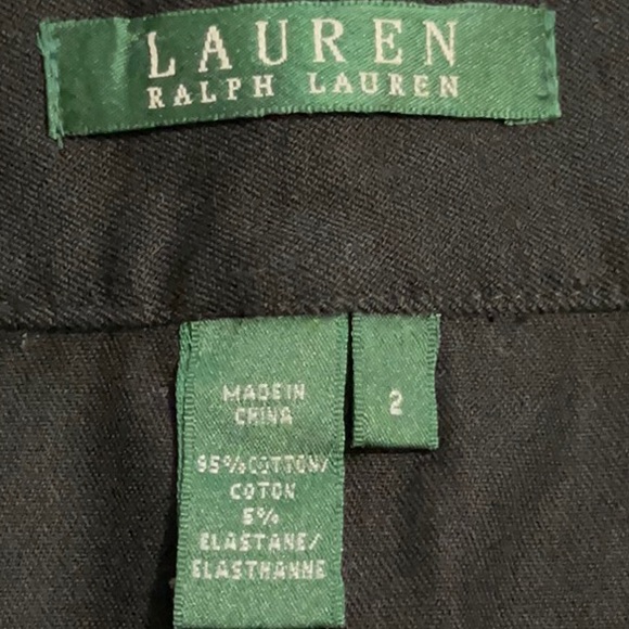 Lauren Ralph Lauren Black Skirt with back Pleats - Picture 6 of 7